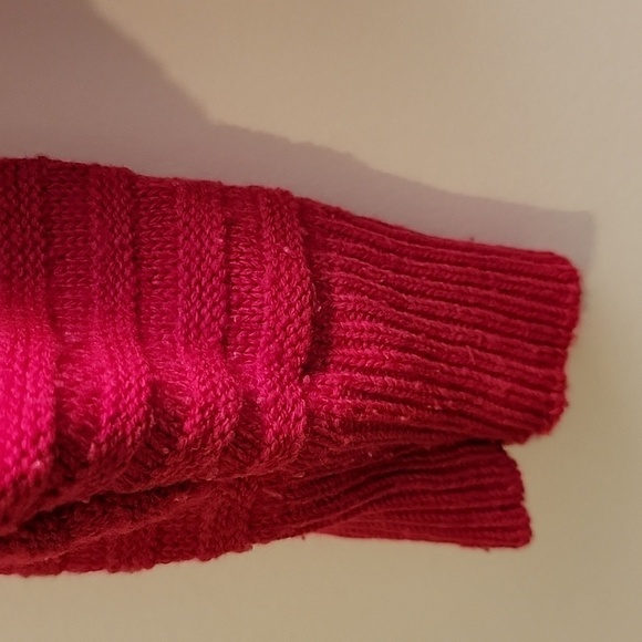 Stevemor Vintage 80s Sweater XS Red Textured Knit Acrylic USA Collar - Picture 6 of 15